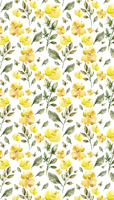 Window blind Yellow flowers