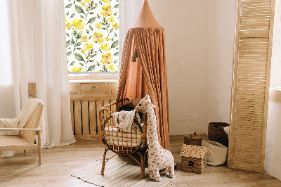 Window blind Yellow flowers