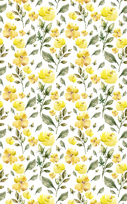 Window blind Yellow flowers