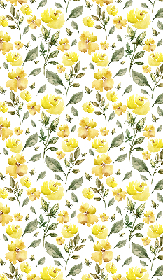 Window blind Yellow flowers