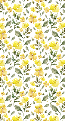 Window blind Yellow flowers