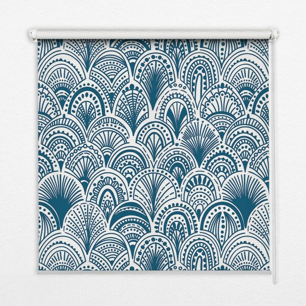 Window blind Blue pattern