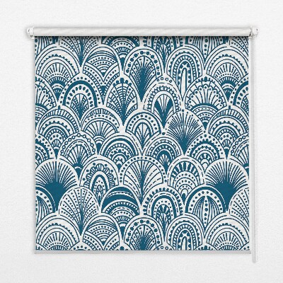 Window blind Blue pattern