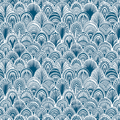 Window blind Blue pattern