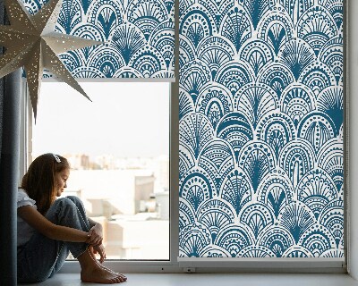 Window blind Blue pattern