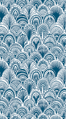 Window blind Blue pattern