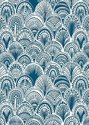 Window blind Blue pattern