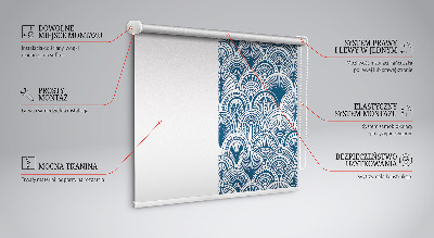 Window blind Blue pattern