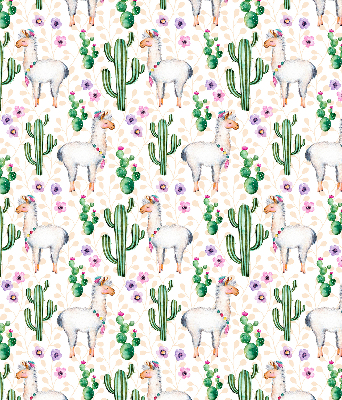 Roller blind for window Llamas and cacti