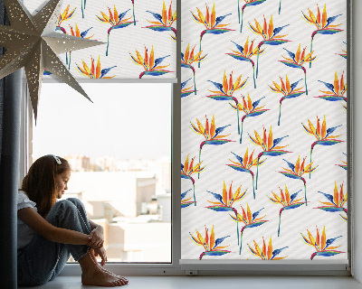 Roller blind for window Colorful leaves