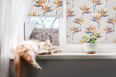 Roller blind for window Colorful leaves