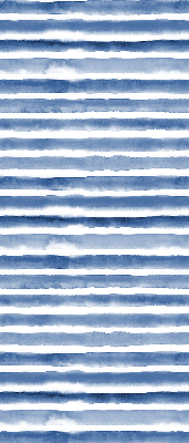 Blind for window Painted blue stripes