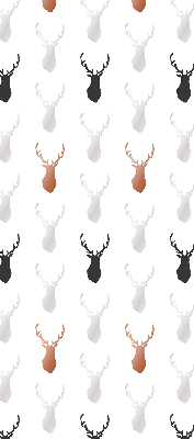 Roller blind for window Drawn deer heads