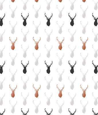 Roller blind for window Drawn deer heads