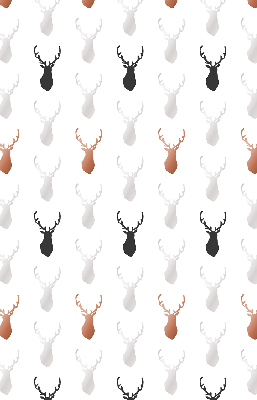 Roller blind for window Drawn deer heads