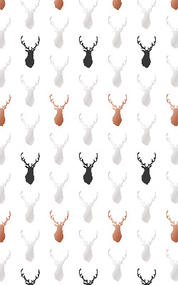 Roller blind for window Drawn deer heads