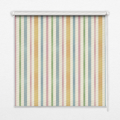 Daylight roller blind Colorful straps vertically