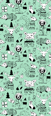 Daylight roller blind Winter animals