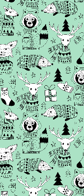 Daylight roller blind Winter animals