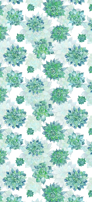 Daylight roller blind Green flowers