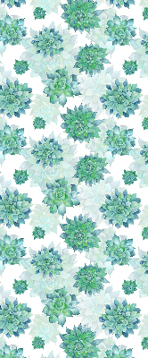 Daylight roller blind Green flowers