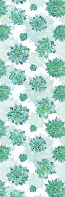 Daylight roller blind Green flowers