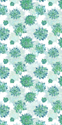 Daylight roller blind Green flowers