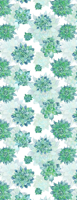 Daylight roller blind Green flowers