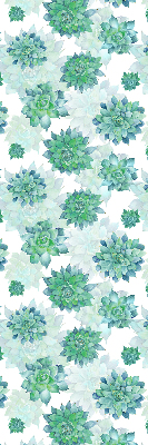 Daylight roller blind Green flowers