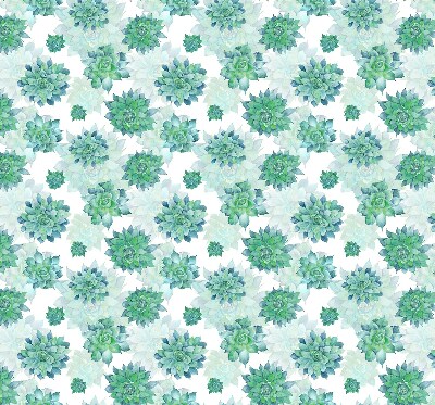 Daylight roller blind Green flowers