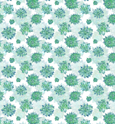 Daylight roller blind Green flowers