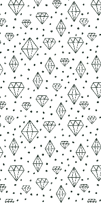 Window blind Drawn diamonds