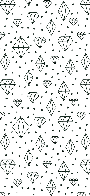 Window blind Drawn diamonds