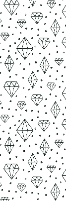 Window blind Drawn diamonds