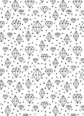 Window blind Drawn diamonds