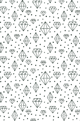 Window blind Drawn diamonds