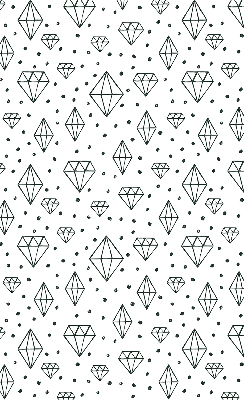 Window blind Drawn diamonds