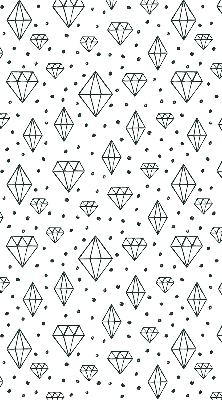 Window blind Drawn diamonds