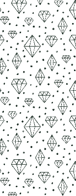 Window blind Drawn diamonds