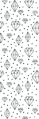 Window blind Drawn diamonds