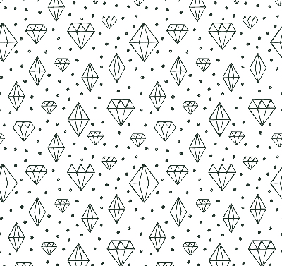 Window blind Drawn diamonds