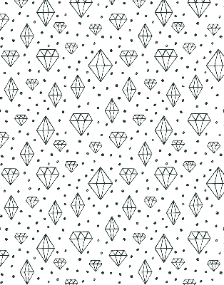 Window blind Drawn diamonds