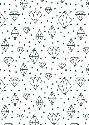 Window blind Drawn diamonds