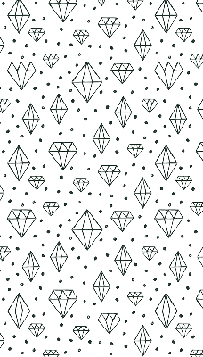 Window blind Drawn diamonds