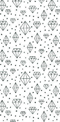 Window blind Drawn diamonds