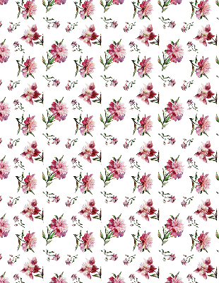 Window blind Pink flower