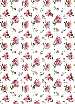 Window blind Pink flower