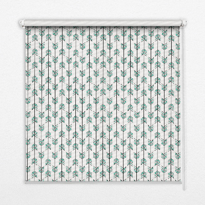 Window blind Small colorful firs