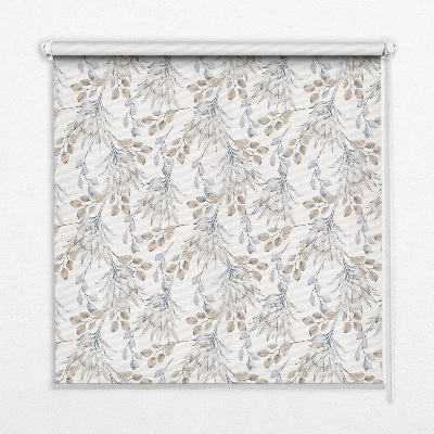 Window blind White flowers