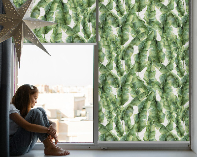 Roller blind for window Leaves